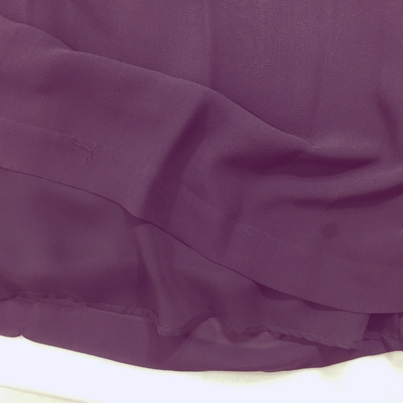 Long Sleeve Dress French Connection Silk Purple - Picture 7 of 8